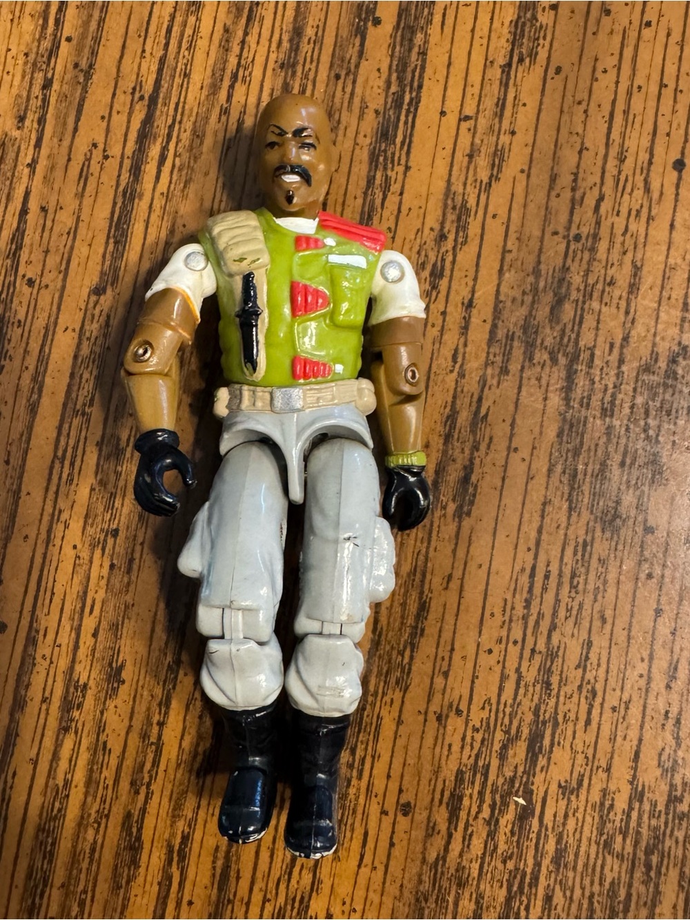 a vintage 1986 G.I. Joe Roadblock (v2) action figure by Hasbro.